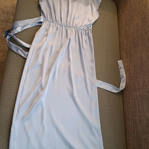 Maxi wrap dress blue Shein new, size M