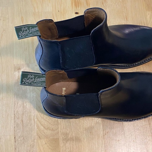Polo men's boots elastic 42 like new, black