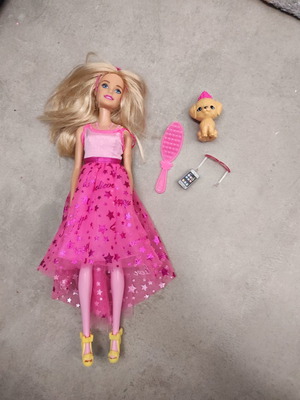 Barbie doll used with accessories