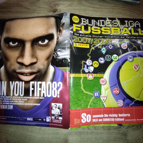 Panini album Bundesliga 2007-2008 used, completed