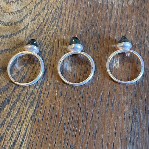 Rings used, pack of 3, rose gold tone