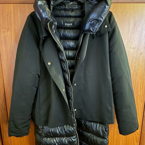 Emma Marella black puffer jacket like new, size XL