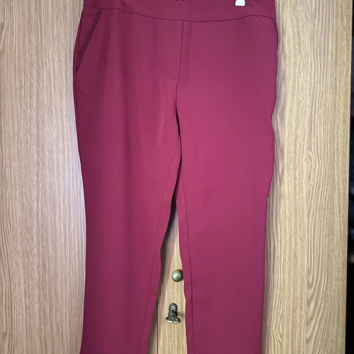 Cortefiel fabric pants XXL, like new, burgundy