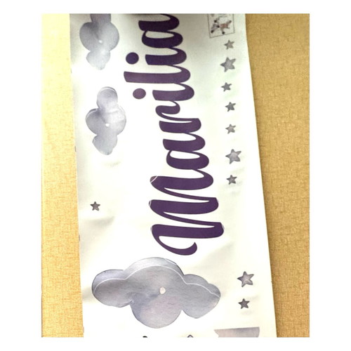 Children's poster with name Marilia and stickers