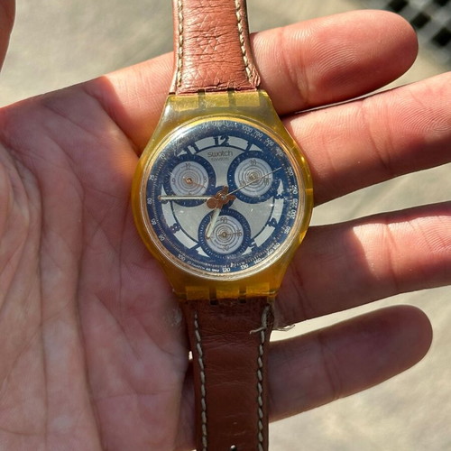 Swatch Chronograph SCN107 Honey Tree vintage watch 1993