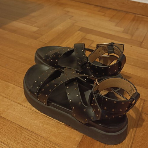 Bershka women's sandals size 38, like new, black