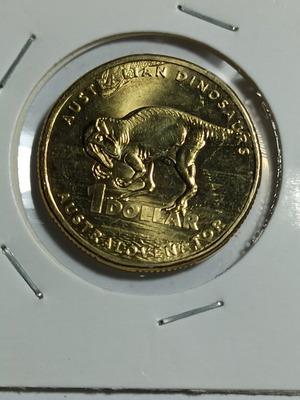 Australia 1 Dollar 2022 UNC Dinosaurs Coin new