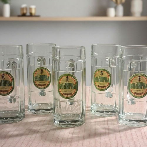 Bolarka vintage beer mugs set of 5