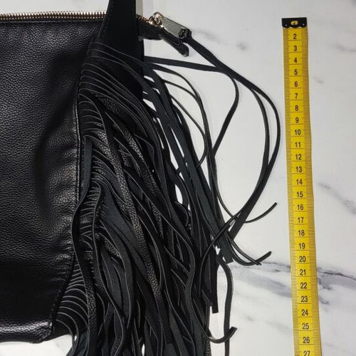 H&M crossbody bag used with black fringes