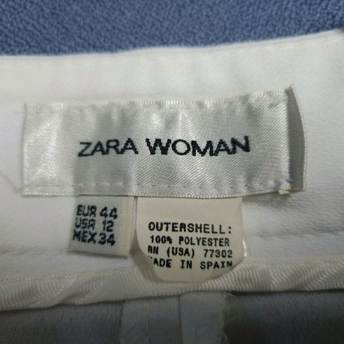 Zara white women's pants like new, size 44