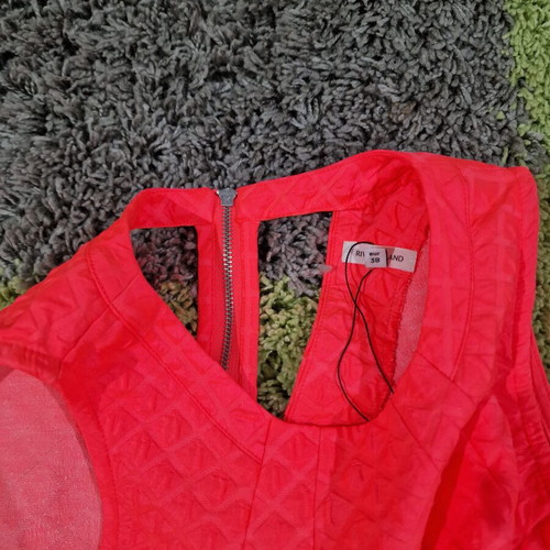 River Island pink neon women top size M new