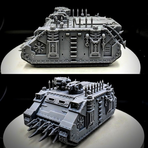 Warhammer 40k Chaos Rhino Proxy like new, custom model