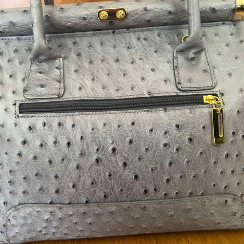 Italian Leather Bag Pelle di Giada like new, gray handbag