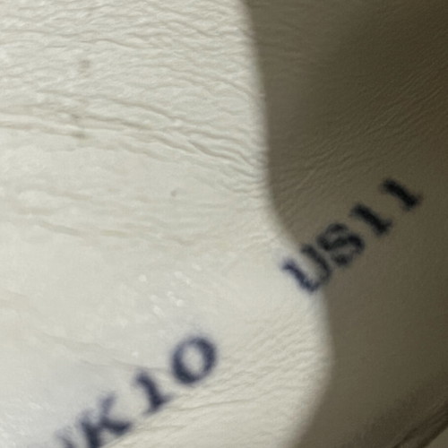 Santoni Leather Sneakers Men’s like new, size 44, creamy white