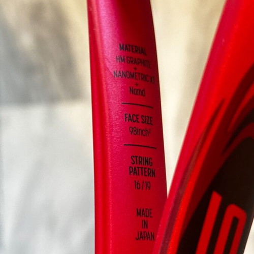 Yonex Vcore 98 16x19 tennis racket used, 285 gr L2