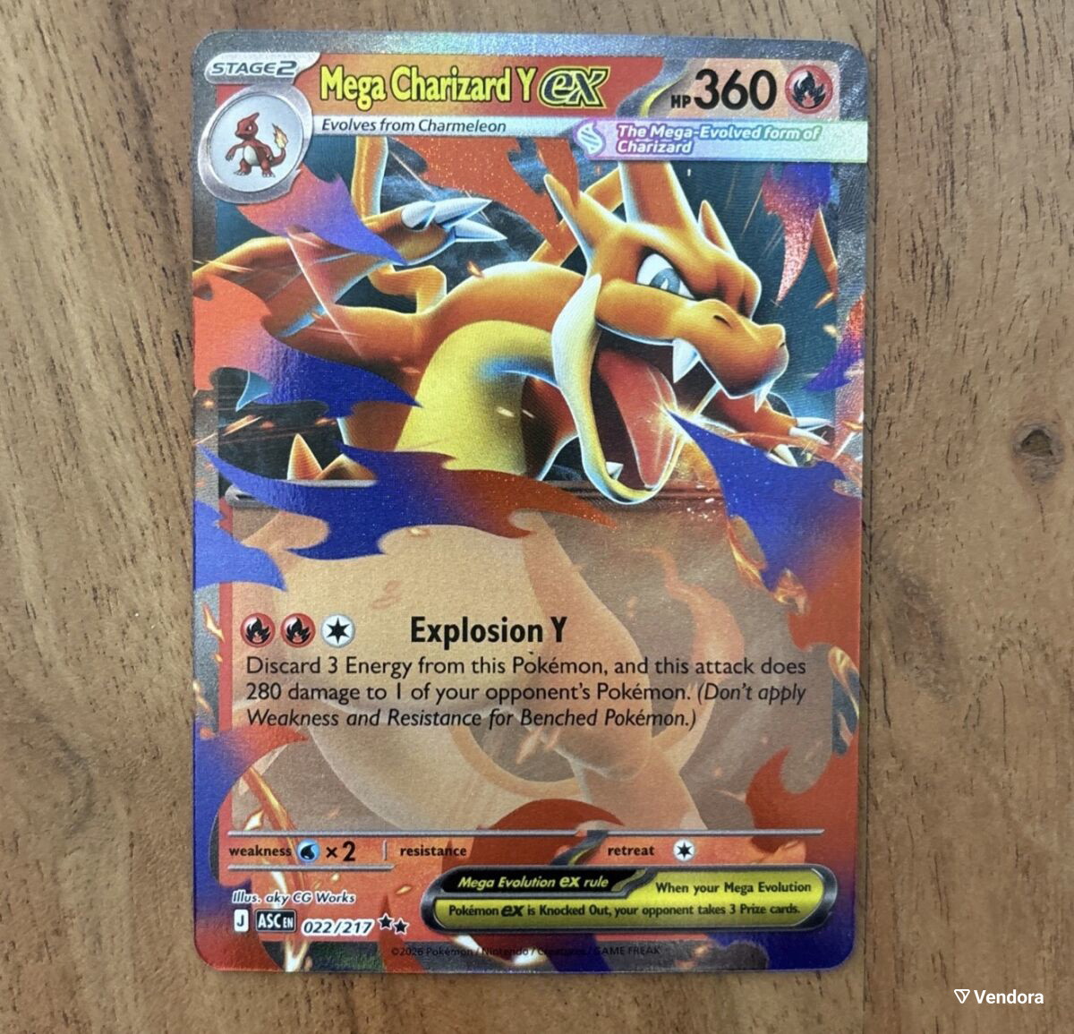 Pokemon Mega Charizard Y EX like new -  8,00 - Vendora.cy