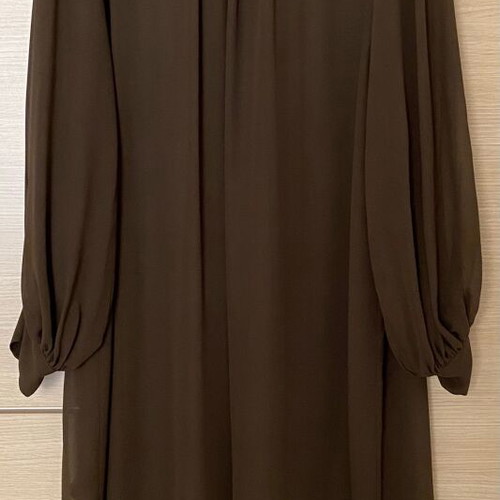 Erika Cavallini brown silk dress size 44 IT new
