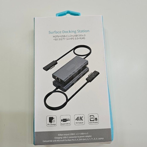 Docking Station SD962 for Microsoft Surface 10-in-1 with 4K HDMI and Ethernet