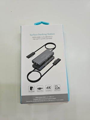 Docking Station SD962 για Microsoft Surface 10 σε 1 με 4K HDMI και Ethernet