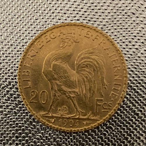 French francs like new, set of 20