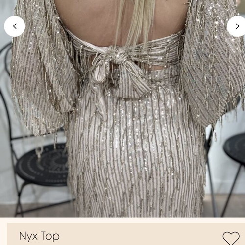 Bustier and skirt with golden details like new, Despi, size S/M