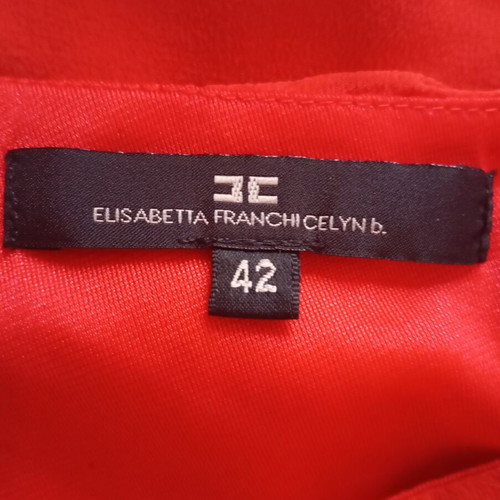 Summer mini silk dress Elisabetta Franchi like new, orange