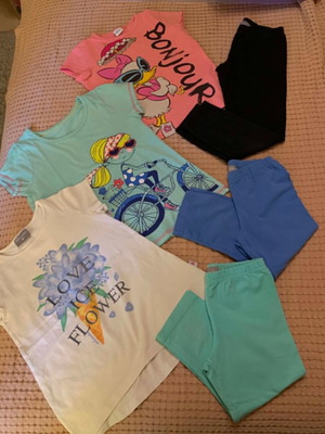 Alouette 6-piece set for girls 7-8 years like new, multicolor