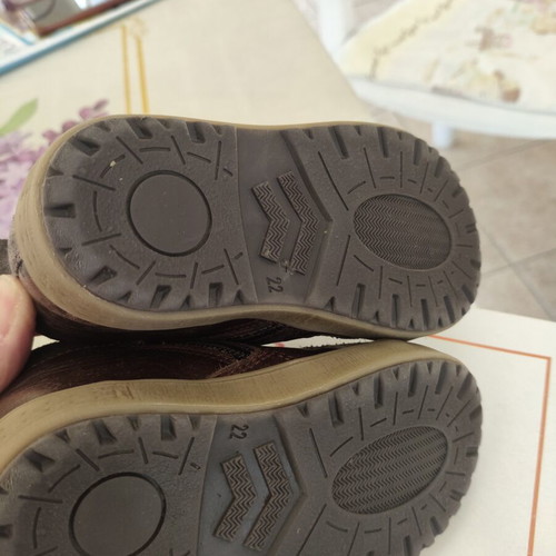 Mouger children's boots size 22 like new, beige and brown