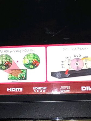 LG DVD player like new, 43cm x 20cm