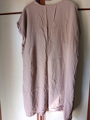 Women's dress linen-like beige one size new