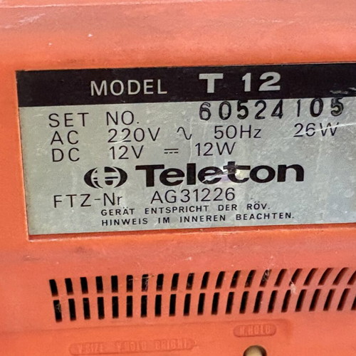 Vintage decorative television used, 1980s, 38 x 23 cm