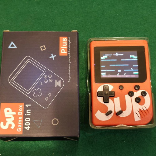 Sup Game Box 400 in 1 Plus portable retro console, red