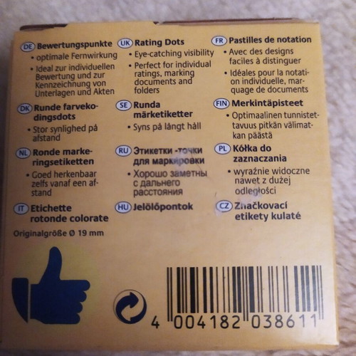 Reward stickers new, pack of 250 with like hand design