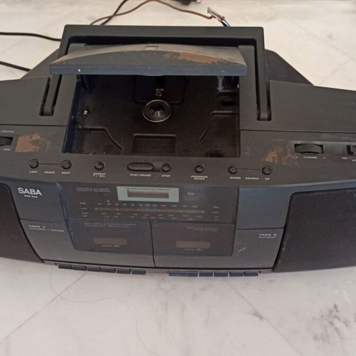SABA Boombox ραδιοκασετόφωνο μοντέλο RCD 602 μεταχειρισμένο με προβλήματα