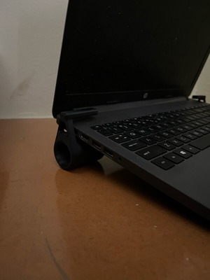 Laptop stands new, 3D printed PLA, durable eco-friendly materials, black