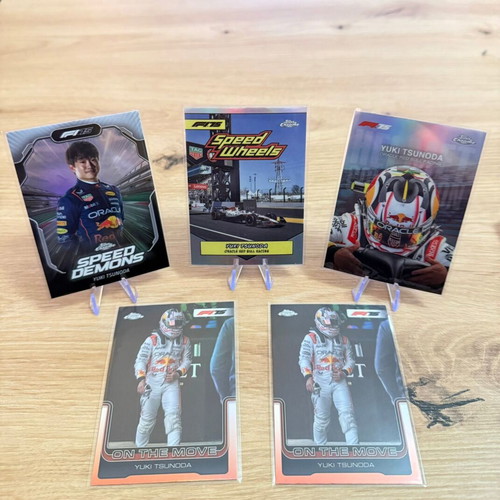 Topps Chrome F1 2025 Yuki Tsunoda 4x Paralells new