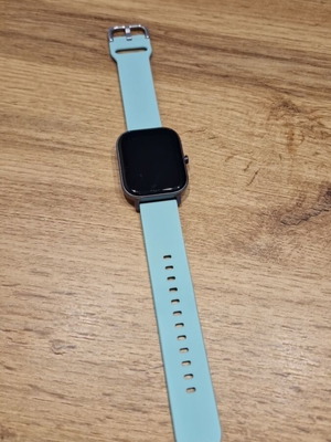 Amazfit GTS μεταχειρισμένο smartwatch με γαλάζιο λουράκι σιλικόνης
