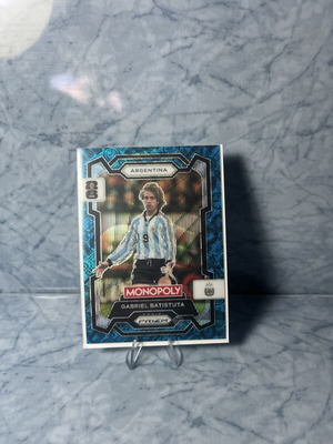 2026 Panini Monopoly Prizm World Cup Gabriel Batistuta Blue Wave card
