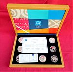  Συλλογή 12 αργυρών αναμνηστικών νομισμάτων Ολυμπιακοί Αγώνες Αθήνα 2004.