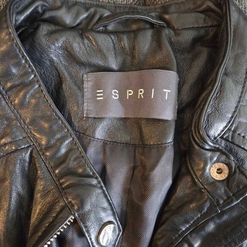 Esprit leather jacket like new, black, size 36