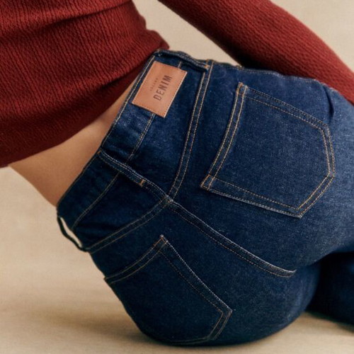 Sezane Indigo Tall Jeans Size 33 New