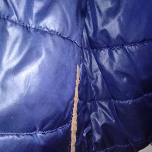 Double Fast sleeveless jacket brown dark blue 10 years like new