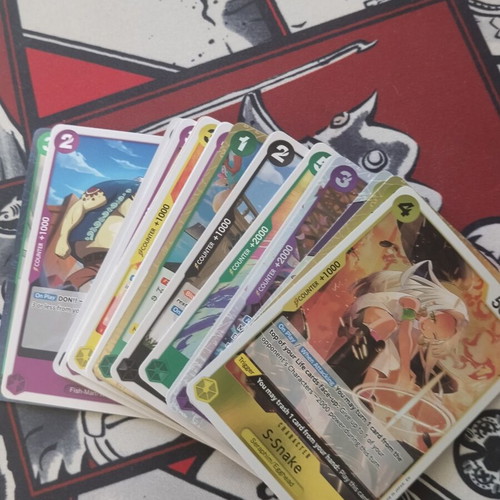One Piece TCG cards, small bulk with 20 common cards