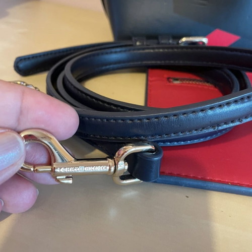 Tote bag Tommy Hilfiger used, crossbody with integrated pouch, blue and red