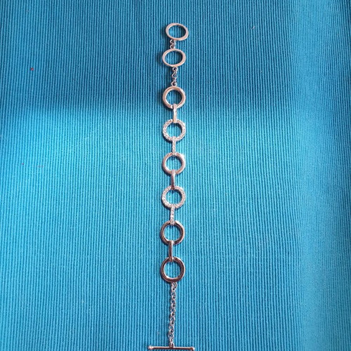 Swarovski bracelet like new, silver tone, adjustable 19 cm