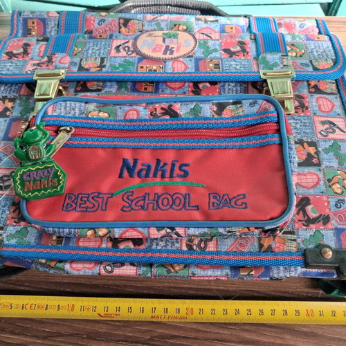 Vintage Nakis "Winner" School Bag and Pencil Case Set New