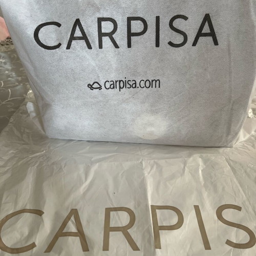 Caprisa leather beige handbag new with gift packaging