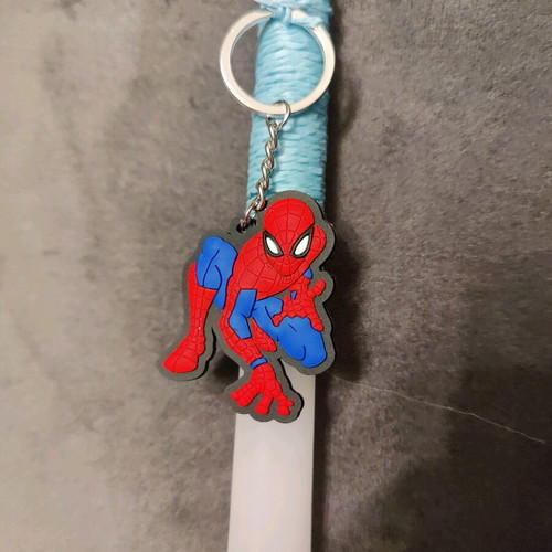 Spiderman Candle 25 cm new with rubber keychain