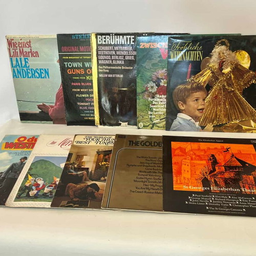 Vinyl records used, set of 10 various