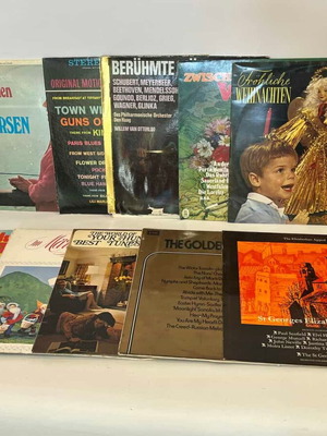 Vinyl records used, set of 10 various